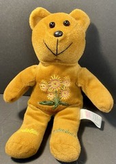 Sugar Loaf Creations October Bear Calendula Flower ACMI 9” Stuffed Animal Toy