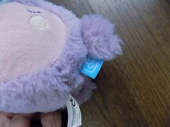 Squeezmeez Narwhal Spike Purple Manhattan Toy Co Plush Squeeze Ball Round SOFT!