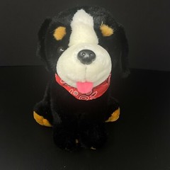 Walmart Rottweiler Dog Plush Bandana Tri Color Black Brown White Stuffed Animal