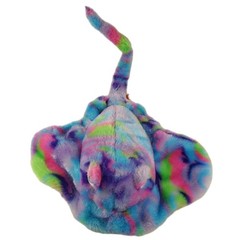 Fiesta 22-in. “Psychedelic” Rainbow Tie-Dye Stingray Plush A05332 Soft Colorful