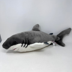 Douglas Fin Great White Shark Plush Stuffed Animal Gray Cute Sea Creature 22″