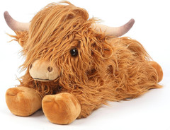 Highland Cow Microwavable Heating Pad – Lavender Scented Plush for Cramp Relief