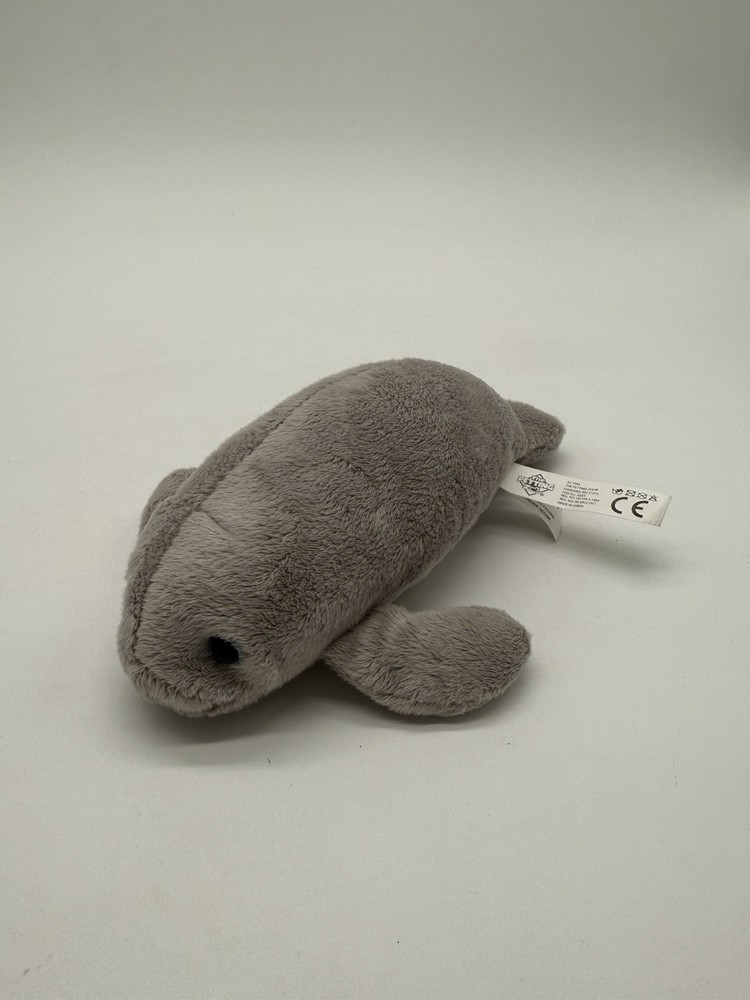 The Petting Zoo Manatee Gray Stuffed Animal Plush Magnet Hands 8″
