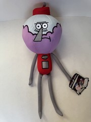 RARE Regular Show Benson 17” Plush Red Grey Toy Factory Cartoon Network NWT