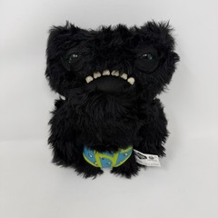 Budgie Fuggler Black Funny Ugly Monster Plush 9″ Tooth Green Blue Underwear