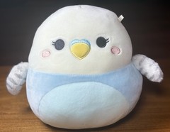 Squishmallows Pet Squad Tycho the Blue White Parakeet Bird 7 Inches EPC