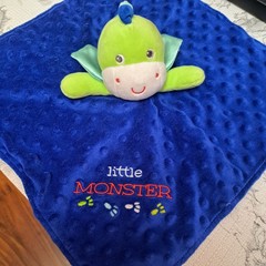 Baby Starters Dragon Little Monsters Minky Lovey from smoke free pet free home