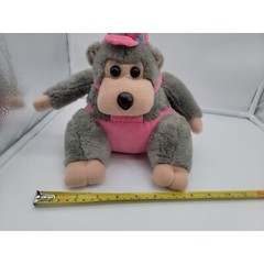 Rare HTF VTG Rhode Island Novelty Plush Stuffed Toy Gorilla Monkey 8″ Pink Blue