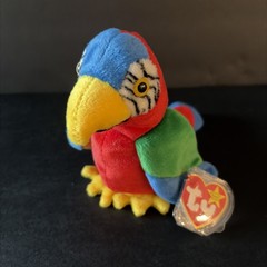 Ty Beanie Baby – JABBER the Parrot Plush MWMT