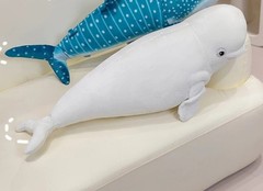 Beluga Whale 28 inch Pillow Stuffed Animal Plush Toys Toddler Doll Kids Gifts
