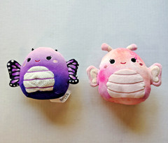 Squishmallows Pink Eileen The Butterfly 5″ & Purple Stuffed Plush Toy