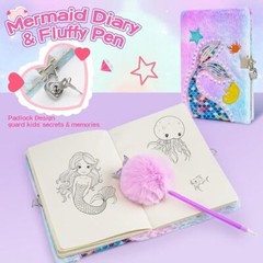 Mermaid Gifts for Girls Age 5 6 7 8 9 10, Girls Mermaid Birthday Gifts Set