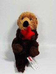 Aurora Baby Sea Otter Pup Plush Red Sea Star 8″ Stuffed Toy