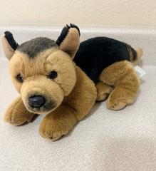 German Shepherd Plush Stuffed Animal Dog. Wildlife Adventures.