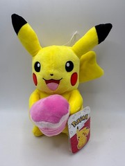Pokemon Pikachu Holding Pink Cupcake 9″ Plush with Tags Attached Jazwares