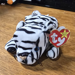 Ty Beanie Babies Lizzy Blizzard Puffer Pounce Beanie Baby Plush Vintage 1997