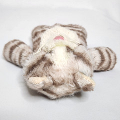 Mary Meyer Marshmallow Zoo Plush Beanie Cat Kitty 10″ Tan Brown Stripes