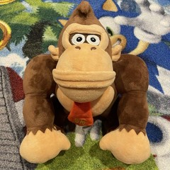 Super Mario DONKEY KONG Plush Toy Unknown Origin 12” Used