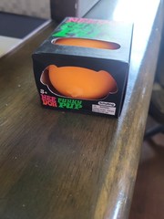 New Nee Doh Needoh Funky Pup Orange Squeeze Ball Super Squish