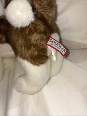 Douglas Kita Akita Dog Plush Toy Stuffed Animal 15” Puppy Pup Black Brown White