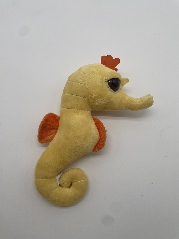 Sea Horse Plush Seahorse The Petting Zoo Yellow Fish Toy Stuffed Animal 8″