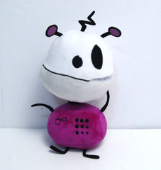 Quirky Alien Plush – Purple Body Unknown Character Unique Indie Look