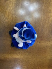 Vintage Windsor Collection Plush Wizard Gnome Beanie Blue Velvet 5″ Sears Rare!