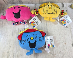 3 Mr.Men & Little Miss Plush Lot of 3 Little Miss Giggles,Chatterbox,Sunshine