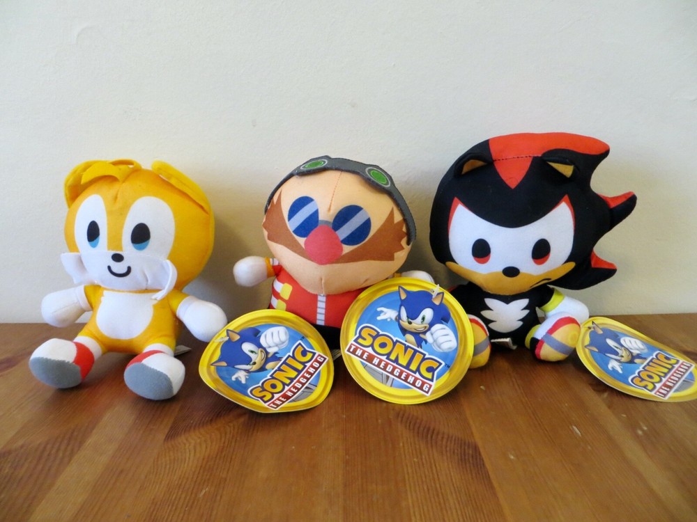 Sonic the Hedgehog Modern Big Head Plush Toys / Shadow, Tails, Dr. Eggman / MM