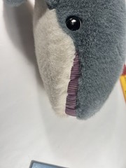 World Wildlife Fund Plush Whale With Tags AURORA Gray White Soft 9”