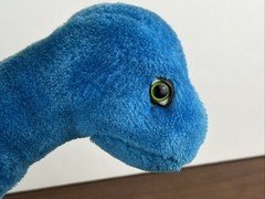 Vintage Gerber Precious Plush 20” Brontosaurus Dinosaur – Rare Teal Blue-Green