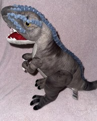 Ganz 20” Gray T-Rex Dinosaur Plush Toy Stuffed Animal H14605