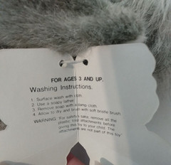 Realistic Rabbit Plush Kids of America Stuffed Animal 10″ Gray White Bunny NWT