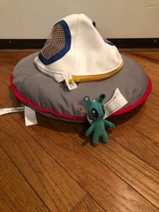 IKEA UFO Aftonsparv Spaceship Toy Plush 15 3/4″ NEW