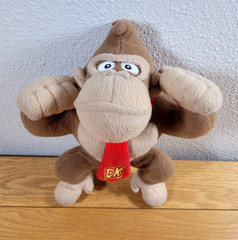 Donkey Kong Plush Toy Nintendo Brown Red Stuffed Animal 10″ Inches Tall Gorilla