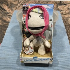 2009 Little Big Planet Knit Sackgirl 7 Inch Plush Stuffed Doll HTF