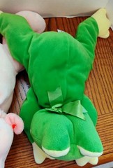 Ty Pillow Pals Lot of 3 Frog, Pig & Turtle 14″ Plush Stuffed Animal Toy 1994-96