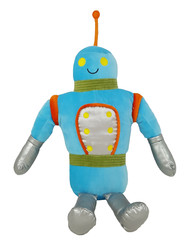 Robot 15″ Plush Blue Silver Robot Alien Space Soft Stuffed Toy Manhattan Toy