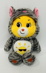 Care Bears Unlock The Magic Funshine Bear Striped Kitty Hooded Friends 12″ Plush
