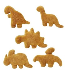 Dino Nugget Plush 5 Pack Brown Stuffed Animal Kids Gift Chicken Nugget Toy New