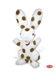 Yottoy Plush Bunny Spotty Rabbit From Curious George Brown White Stuffed Toy 11″