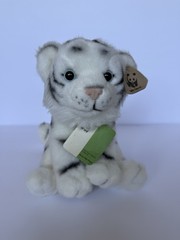 Rare Vintage 1986 WWF Anna Club White Tiger Cub Plush With Tags