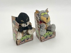TattZoo Mini Plush Lot Sneak #131 & Dirtbeard #102 W/ Boxes 2010 Blip Toys RARE